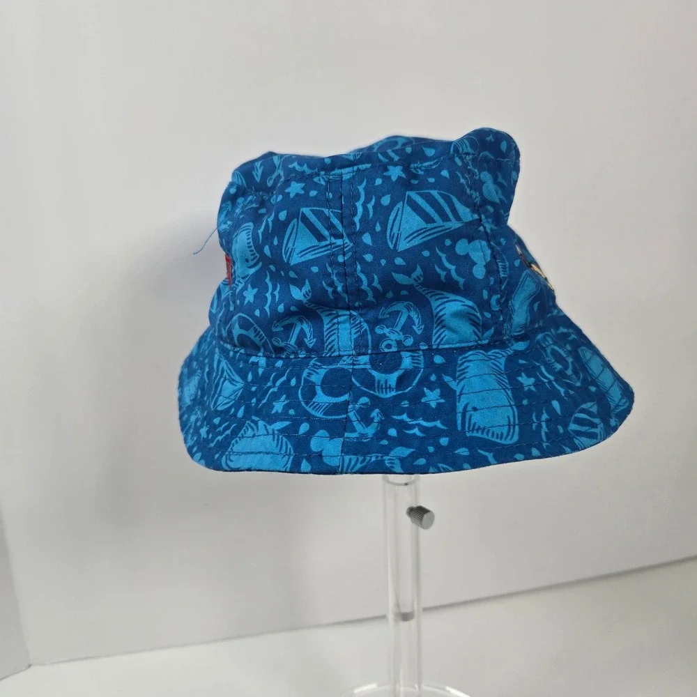 Disney Parks Bucket Hat Toddler 52cm Blue Mickey Mouse Nautical Sailor Kameron
